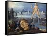 The Colossus at Rhodes-Louis De Caulery-Framed Stretched Canvas