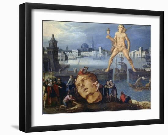 The Colossus at Rhodes-Louis De Caulery-Framed Giclee Print