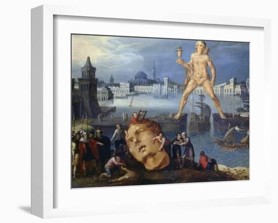 The Colossus at Rhodes-Louis De Caulery-Framed Giclee Print