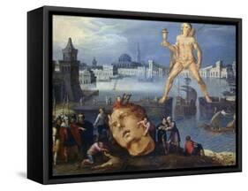 The Colossus at Rhodes-Louis De Caulery-Framed Stretched Canvas