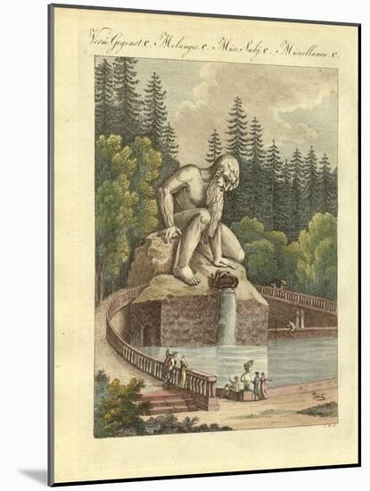 The Colossus in the Garden of the Palace Pratolino Near Florence-null-Mounted Giclee Print