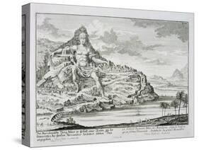 The Colossus of Mount Athos, Macedonia, by Dinocrates, the Architect of Alexander the Great-Johann Bernhard Fischer Von Erlach-Stretched Canvas