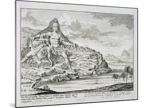 The Colossus of Mount Athos, Macedonia, by Dinocrates, the Architect of Alexander the Great-Johann Bernhard Fischer Von Erlach-Mounted Giclee Print