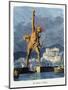 The Colossus of Rhodes, from a Series of the "Seven Wonders of the Ancient World"-Ferdinand Knab-Mounted Giclee Print