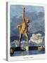 The Colossus of Rhodes, from a Series of the "Seven Wonders of the Ancient World"-Ferdinand Knab-Stretched Canvas
