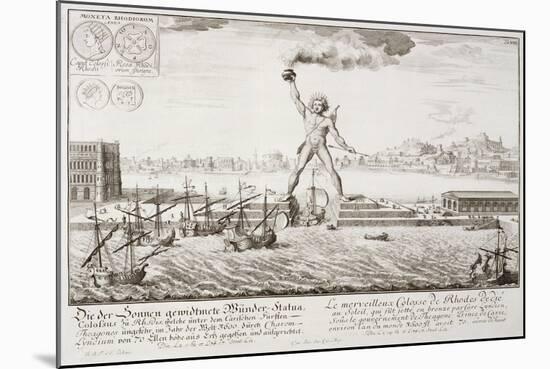 The Colossus of Rhodes, from, Entwurf Einer Historischen Architektur, 1721-Johann Bernhard Fischer Von Erlach-Mounted Giclee Print
