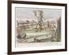 The Colossus of Rhodes, Second Wonder of the World-Georg Balthasar Probst-Framed Giclee Print