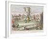 The Colossus of Rhodes, Second Wonder of the World-Georg Balthasar Probst-Framed Giclee Print