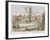 The Colossus of Rhodes, Second Wonder of the World-Georg Balthasar Probst-Framed Giclee Print