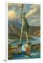 The Colossus of Rhodes-English School-Framed Giclee Print