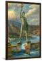 The Colossus of Rhodes-English School-Framed Giclee Print