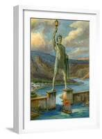 The Colossus of Rhodes-English School-Framed Giclee Print