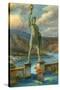 The Colossus of Rhodes-English School-Stretched Canvas