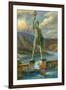 The Colossus of Rhodes-English School-Framed Giclee Print