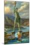 The Colossus of Rhodes-English School-Mounted Giclee Print
