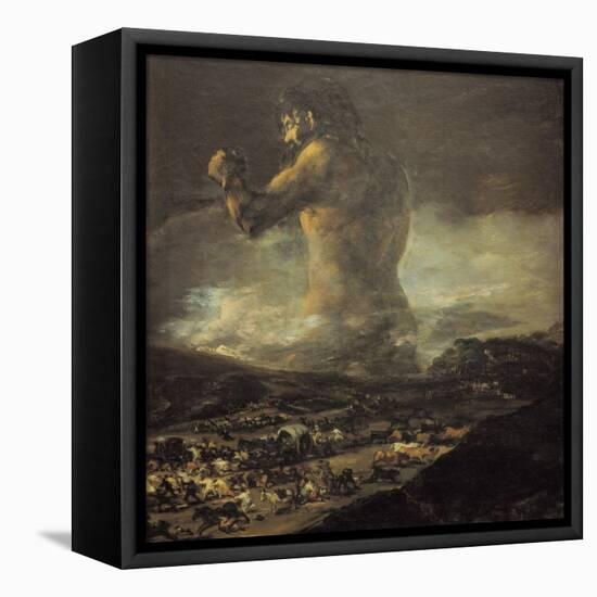 The Colossus-Francisco de Goya-Framed Stretched Canvas