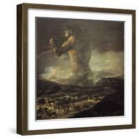 The Colossus-Francisco de Goya-Framed Art Print