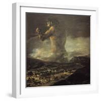 The Colossus-Francisco de Goya-Framed Art Print