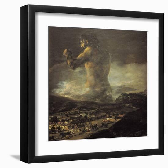 The Colossus-Francisco de Goya-Framed Art Print