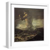 The Colossus-Francisco de Goya-Framed Art Print