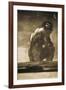 The Colossus-Francisco de Goya-Framed Art Print