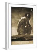 The Colossus-Francisco de Goya-Framed Art Print