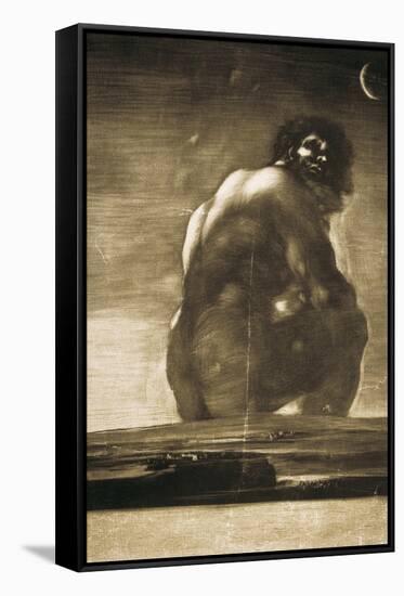 The Colossus-Francisco de Goya-Framed Stretched Canvas