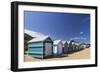 The Colourful Brighton Bathing Boxes Located on Middle Brighton Beach, Brighton, Melbourne-Cahir Davitt-Framed Photographic Print