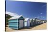 The Colourful Brighton Bathing Boxes Located on Middle Brighton Beach, Brighton, Melbourne-Cahir Davitt-Stretched Canvas