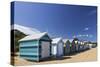 The Colourful Brighton Bathing Boxes Located on Middle Brighton Beach, Brighton, Melbourne-Cahir Davitt-Stretched Canvas