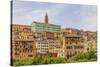 The colourful buildings in Ventimiglia, Liguria, Italy-Chris Mouyiaris-Stretched Canvas