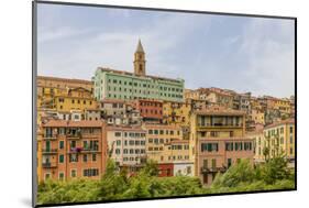 The colourful buildings in Ventimiglia, Liguria, Italy-Chris Mouyiaris-Mounted Photographic Print