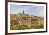 The colourful buildings in Ventimiglia, Liguria, Italy-Chris Mouyiaris-Framed Photographic Print