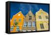 The Colourful Dutch Houses at Sint Annabaai, UNESCO Site, Curacao, ABC Island, Netherlands Antilles-Michael Runkel-Framed Stretched Canvas