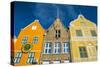 The Colourful Dutch Houses at Sint Annabaai, UNESCO Site, Curacao, ABC Island, Netherlands Antilles-Michael Runkel-Stretched Canvas