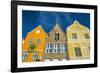 The Colourful Dutch Houses at Sint Annabaai, UNESCO Site, Curacao, ABC Island, Netherlands Antilles-Michael Runkel-Framed Photographic Print