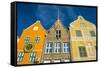 The Colourful Dutch Houses at Sint Annabaai, UNESCO Site, Curacao, ABC Island, Netherlands Antilles-Michael Runkel-Framed Stretched Canvas