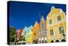 The Colourful Dutch Houses at Sint Annabaai, UNESCO Site, Curacao, ABC Island, Netherlands Antilles-Michael Runkel-Stretched Canvas