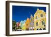 The Colourful Dutch Houses at Sint Annabaai, UNESCO Site, Curacao, ABC Island, Netherlands Antilles-Michael Runkel-Framed Photographic Print