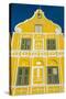 The Colourful Dutch Houses at Sint Annabaai, UNESCO Site, Curacao, ABC Island, Netherlands Antilles-Michael Runkel-Stretched Canvas