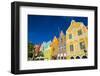 The Colourful Dutch Houses at Sint Annabaai, UNESCO Site, Curacao, ABC Island, Netherlands Antilles-Michael Runkel-Framed Photographic Print