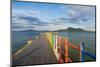 The colourful jetty at Bunaken Island-Robert Francis-Mounted Photographic Print