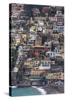 The Colourful Town of Positano Perched-Martin Child-Stretched Canvas