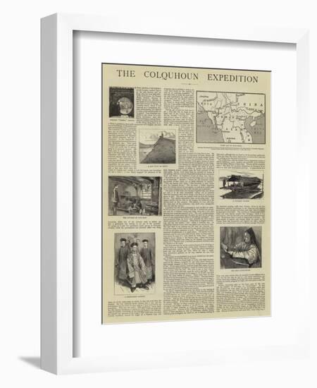 The Colquhoun Expedition-null-Framed Giclee Print