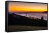 The Columbia River & Astoria, Oregon, USA-Mark A Johnson-Framed Stretched Canvas