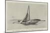 The Columbia, Showing Steel Mast Carried Away 2 August 1899-null-Mounted Giclee Print