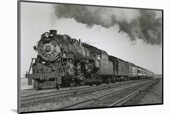 The 'Columbian' of the Baltimore and Ohio Railroad on its Fast Run from New York to Washington D.C.-null-Mounted Photographic Print