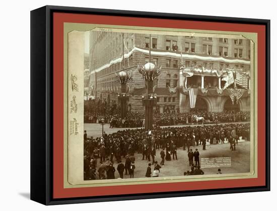 The Columbian Parade. Oct. 20Th-John C. H. Grabill-Framed Stretched Canvas