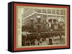The Columbian Parade. Oct. 20Th-John C. H. Grabill-Framed Stretched Canvas