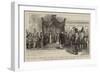 The Columbus Celebrations at Genoa, the Tableux before the King and Queen of Italy-null-Framed Giclee Print